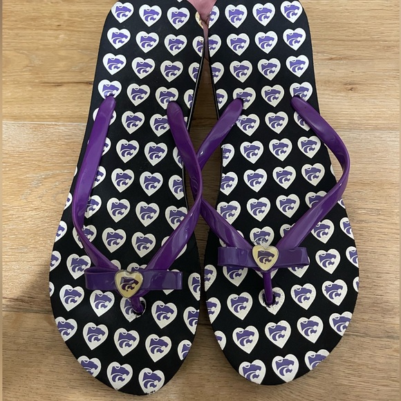 Women’s Kansas State Wildcats Flip Flops - Picture 1 of 3